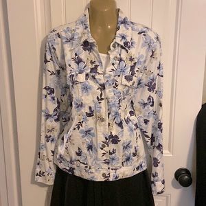 C&B floral jacket sz M